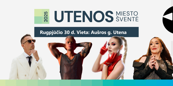 Utenos miesto šventės plakatas iš MyFest renginių istorijos