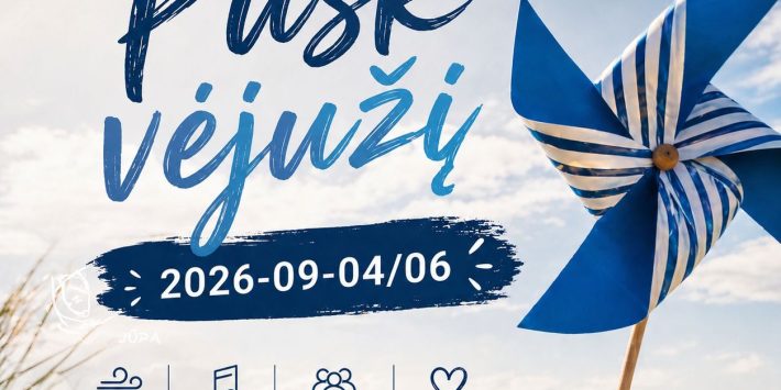 Pūsk vėjužį Juodkrantėje renginio plakatas